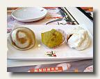 Tea time - red bean bun, fried banana, char siew bao. IMG_5134
